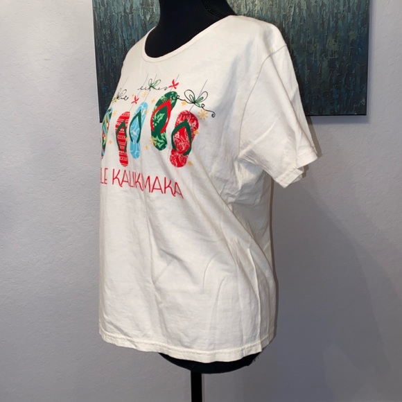 Hawaiian Merry ChristmasTee NWOT - Picture 6 of 9